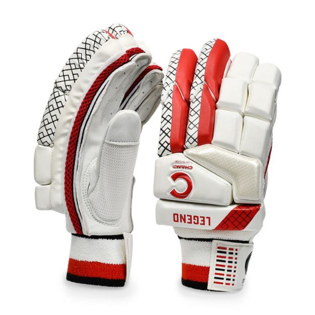 Picture of Champ legend Batting Gloves - Red and White - Adult - RH