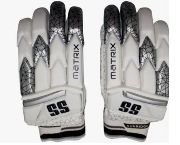 Picture of SS Matrix Batting Gloves - Black and White - Adult - RH