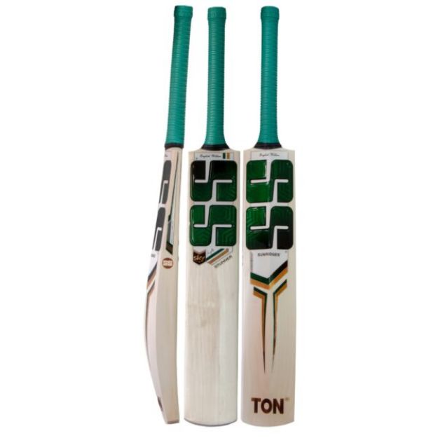 Picture of SS SKY Stunner English Willow Cricket Bat - SH - Green