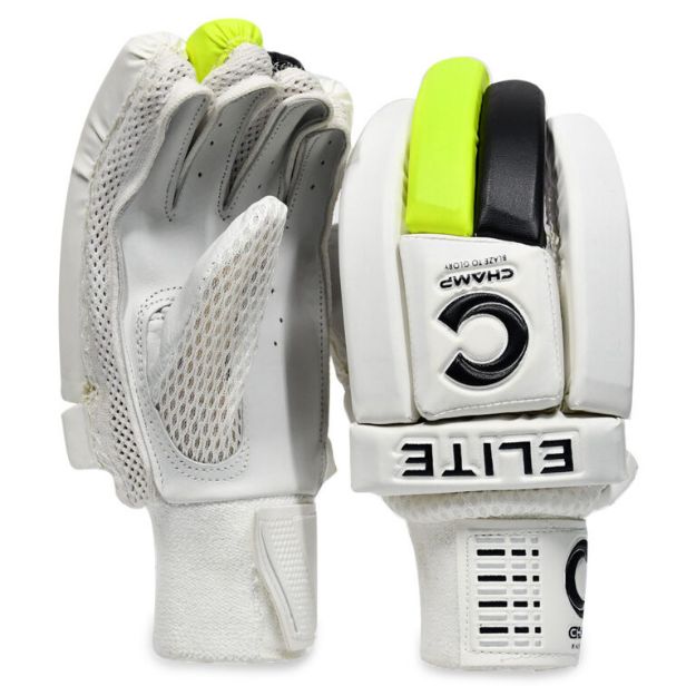 Picture of Champ Elite Junior Batting Gloves - Black and Green