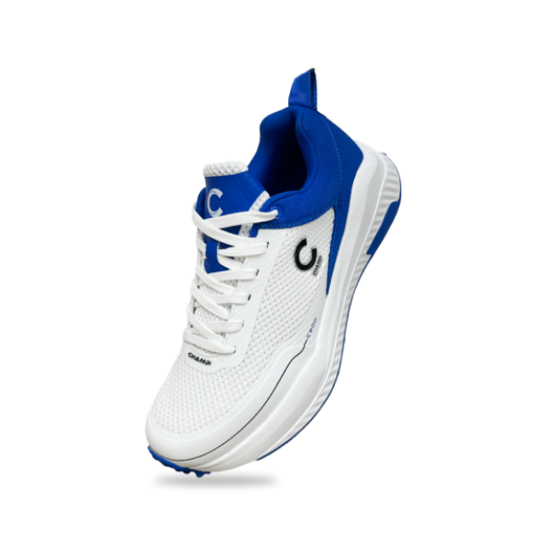 Picture of Champ C500 Senior Rubber – Cricket Shoes – White and Blue
