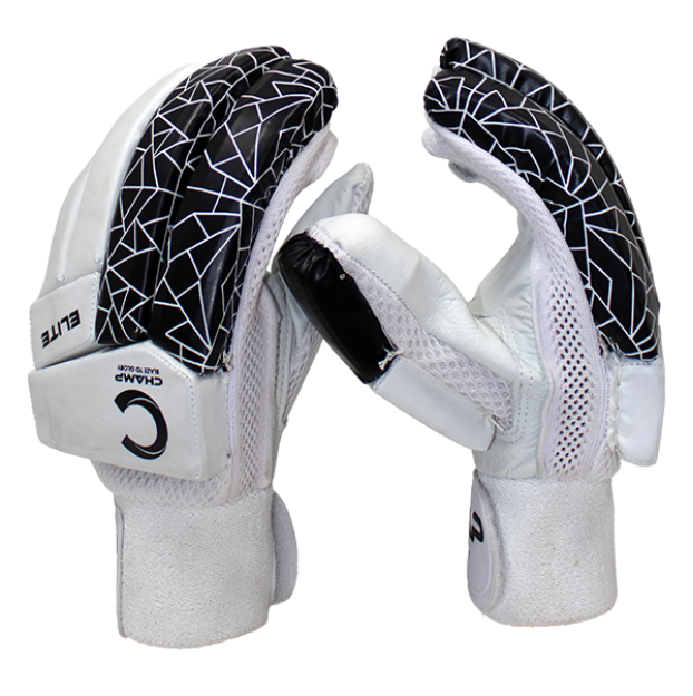 Picture of Champ Junior Elite Batting Gloves – Black and White