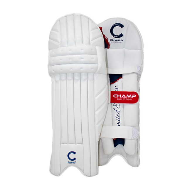Picture of Champ Limited Edition – Light Weight – Batting Leg Guard – Navy/Red and White