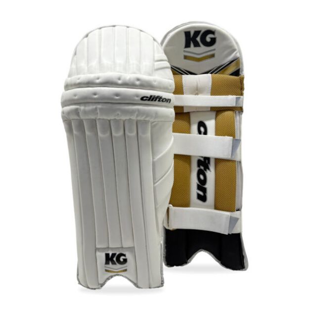 Picture of KG Select Gold and White – Batting Pads – Adult - RH