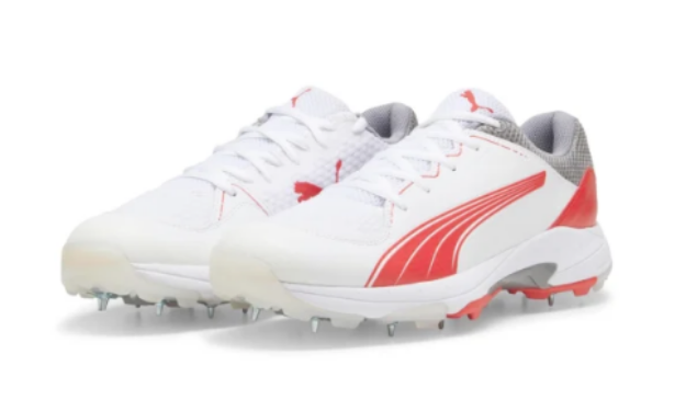 Picture of Puma Spike 24.1 White Stormy Red – Cricket Spikes